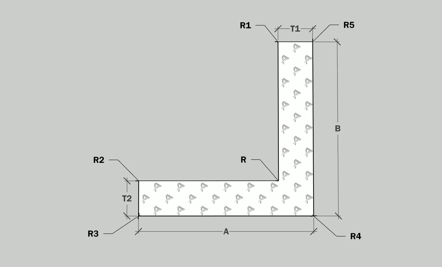 Aluminum Angle Equal Thickness
