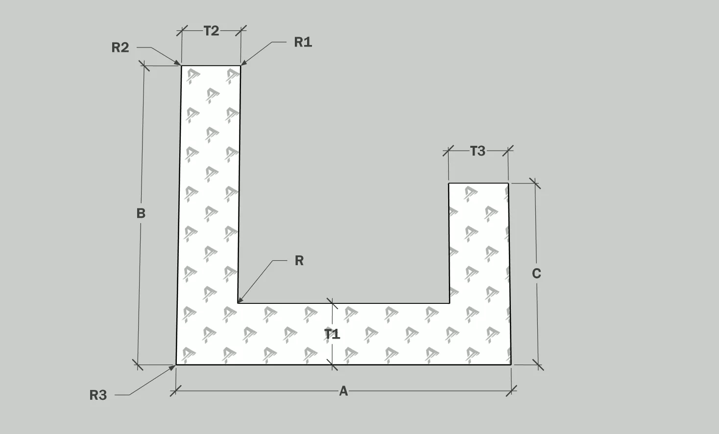 Aluminum Channel - Unequal Legs