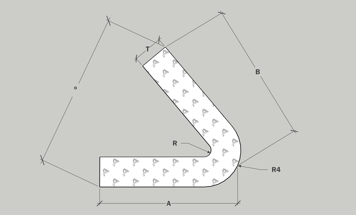 Aluminum Formed Acute Angle