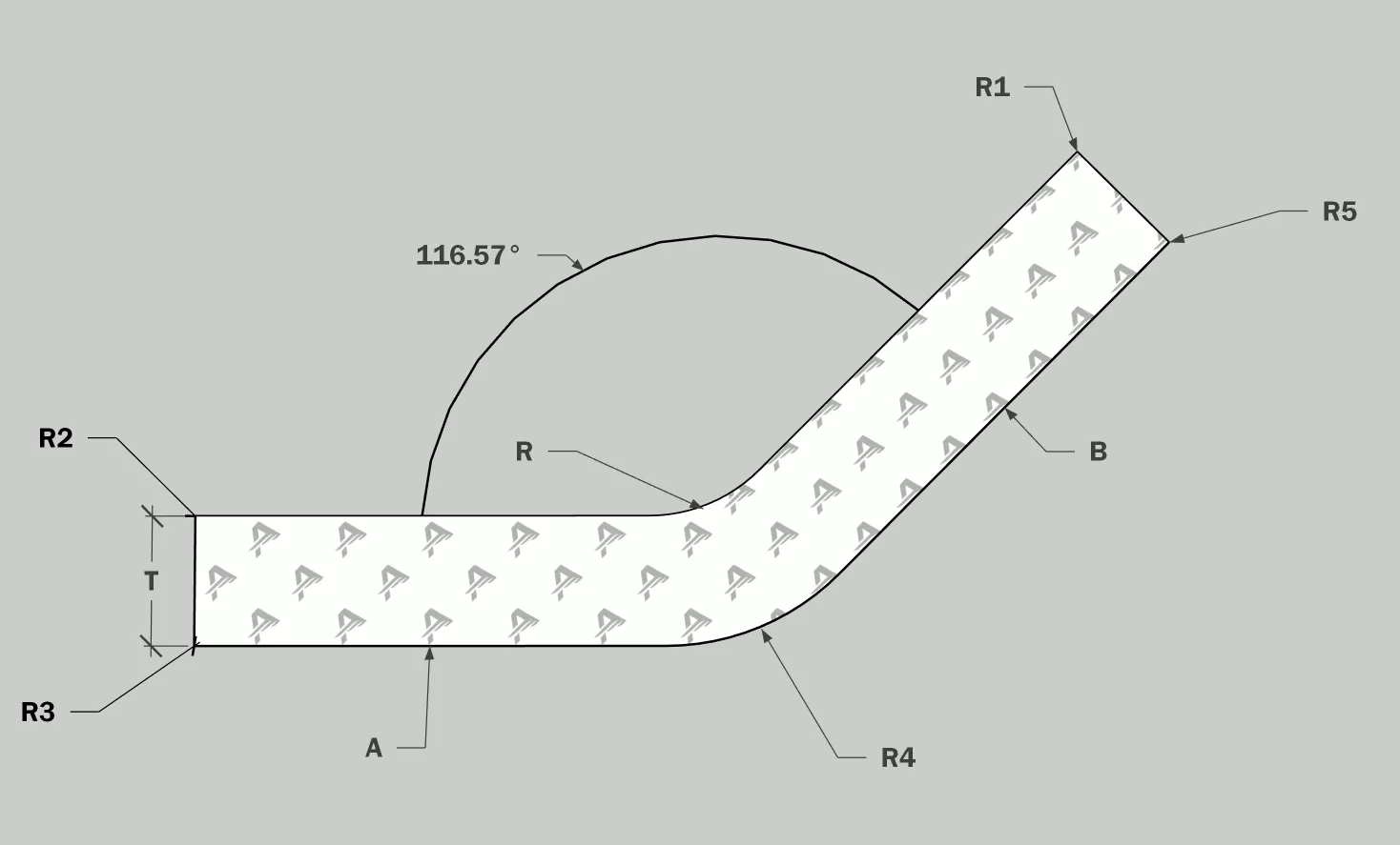 Aluminum Formed Obtuse Angle