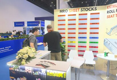 Aerocom Metals exhibition stand at MRO Greater China